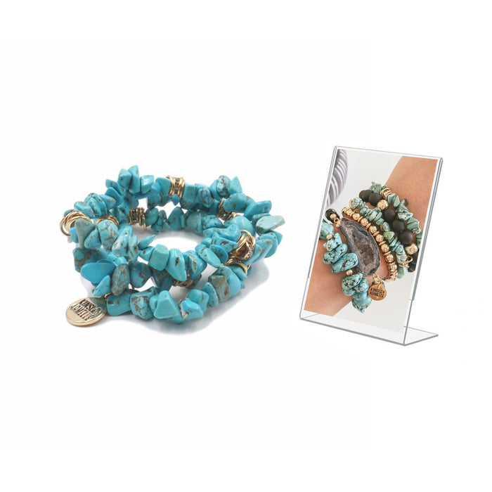 Cluster Collection - Turquoise Bracelet (Wholesale)