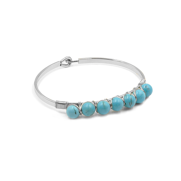 Cuff Collection - Silver Turquoise Bracelet (Wholesale)