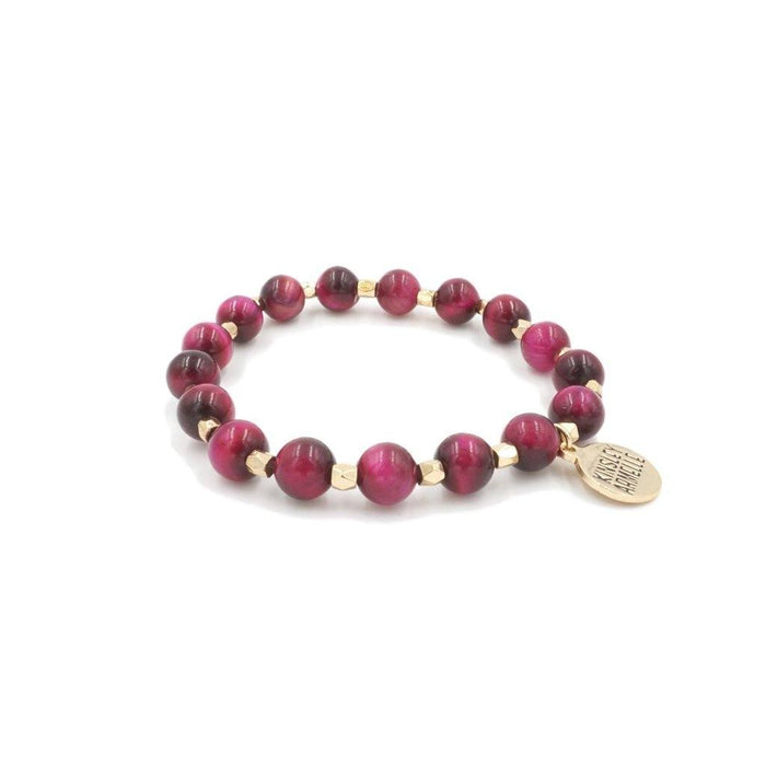 Farrah Collection - Raspberry Wine Bracelet (Wholesale) - Kinsley Armelle