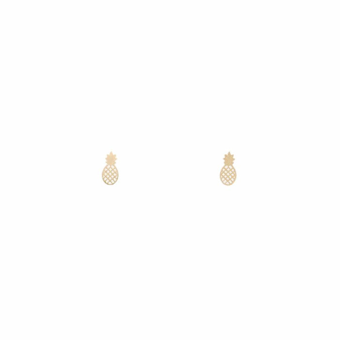 Pineapple Collection - Gold Stud Earrings - Kinsley Armelle