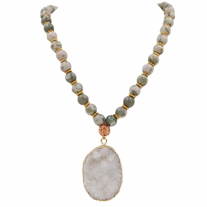 Stone Collection - Sweet Pea Necklace (Wholesale) - Kinsley Armelle
