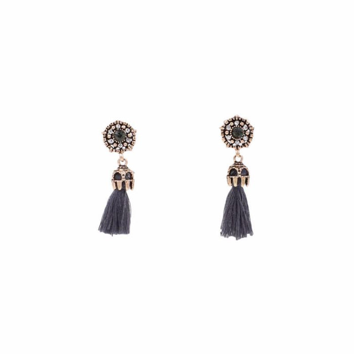 Imperial Collection - Smoky Drop Earrings - Kinsley Armelle
