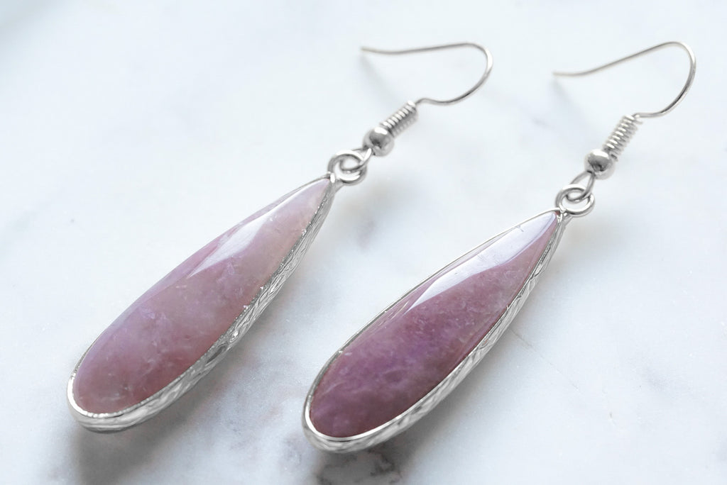 Darcy Collection - Silver Ruby Earrings