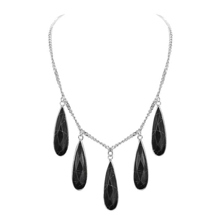 Darcy Collection - Silver Stella Drop Necklace (Limited Edition)