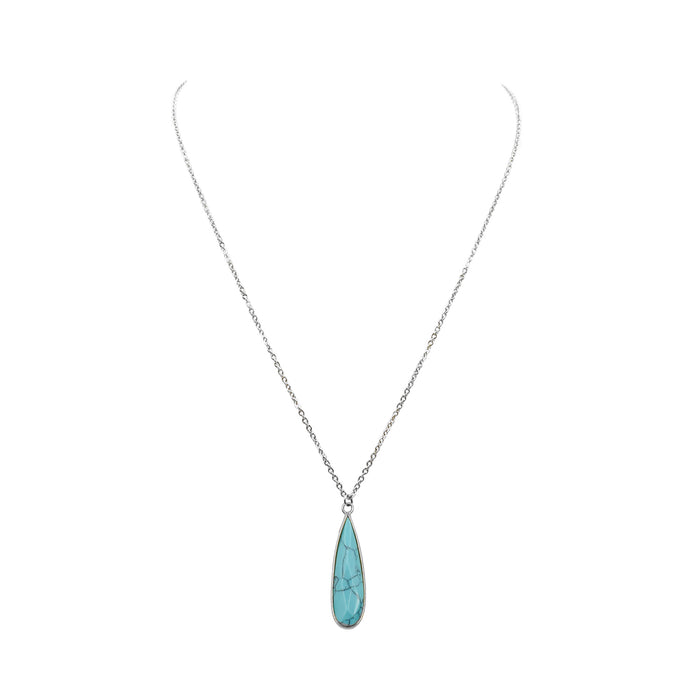 Darcy Collection - Silver Turquoise Necklace (Limited Edition) (Ambassador)