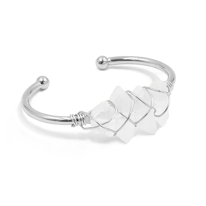 Devi Collection - Silver Quartz Bracelet (Wholesale)