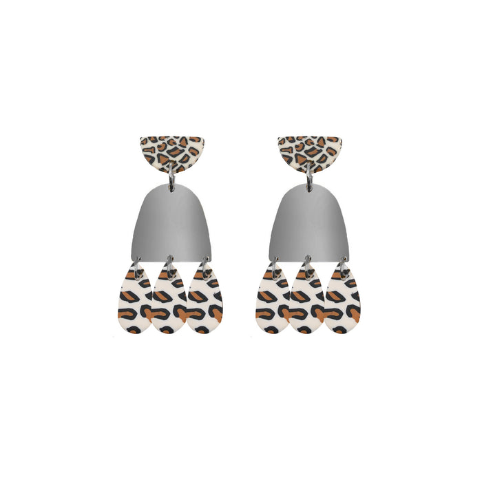 Doris Collection - Gunmetal Kamilah Earrings (Wholesale)