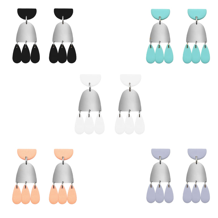 Doris Collection - Silver Solid Earrings Collectors Set (Wholesale)