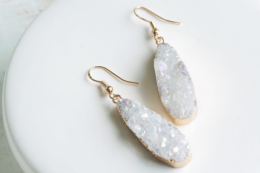 Druzy Collection - Ice Drop Earrings