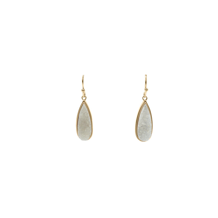 Druzy Collection - Petite Quartz Drop Earrings (Ambassador)
