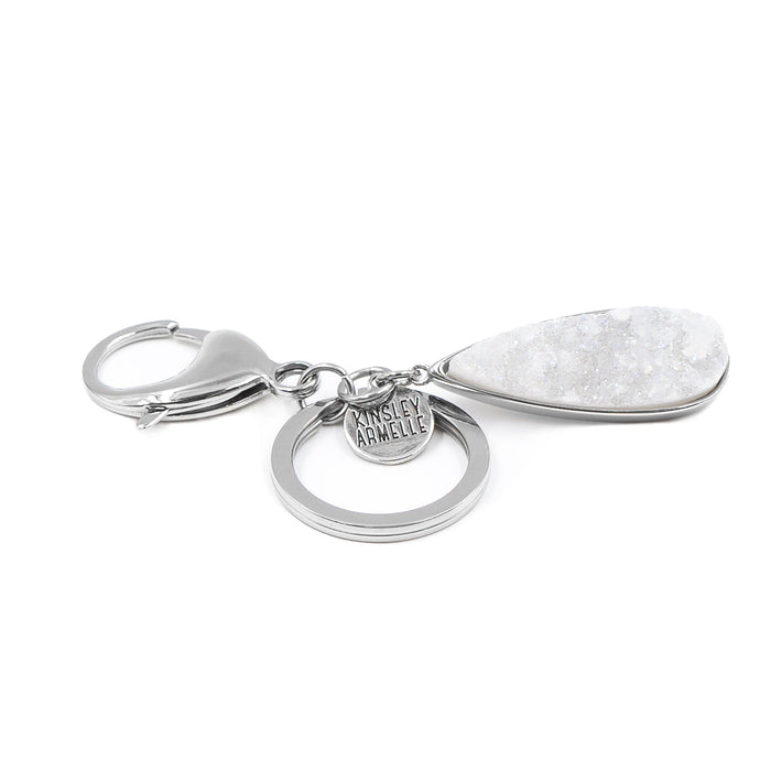 Accessory Collection - Silver Quartz Drop Keychain (Ambassador)