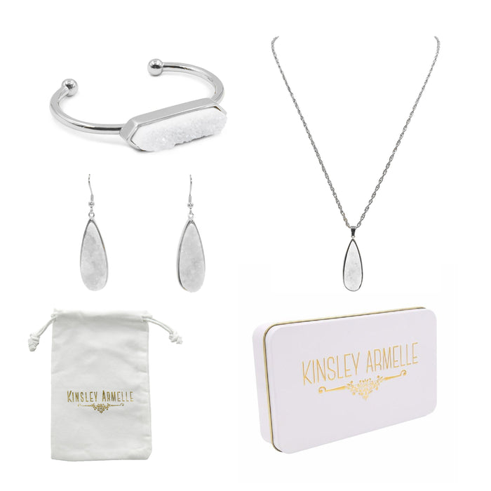 Druzy Silver Quartz Gift Set (Ambassador)