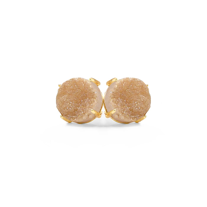 Eden Collection - Amber Quartz Stud Earrings (Wholesale)