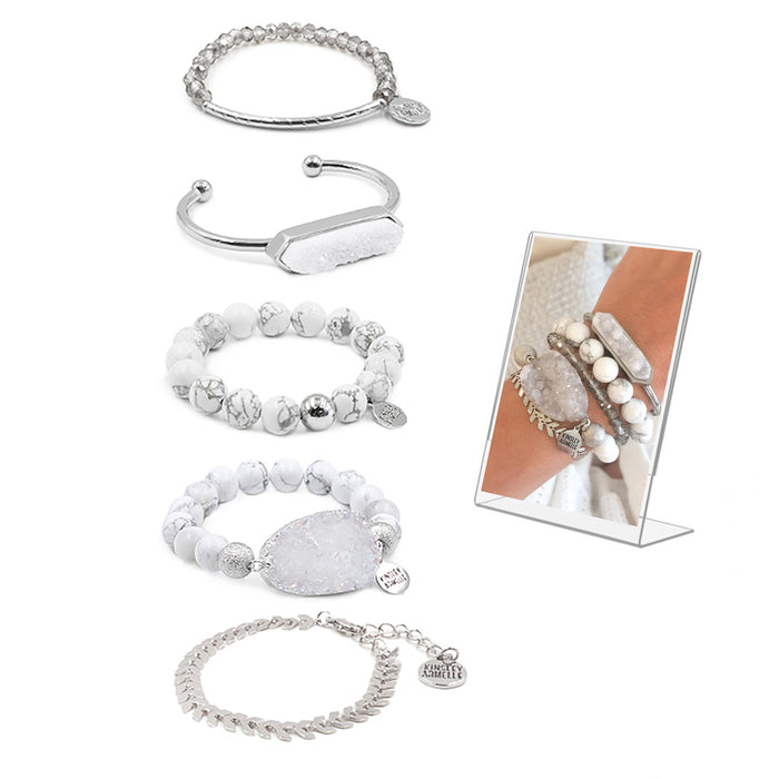 Silver Eira Bracelet Stack (Wholesale)