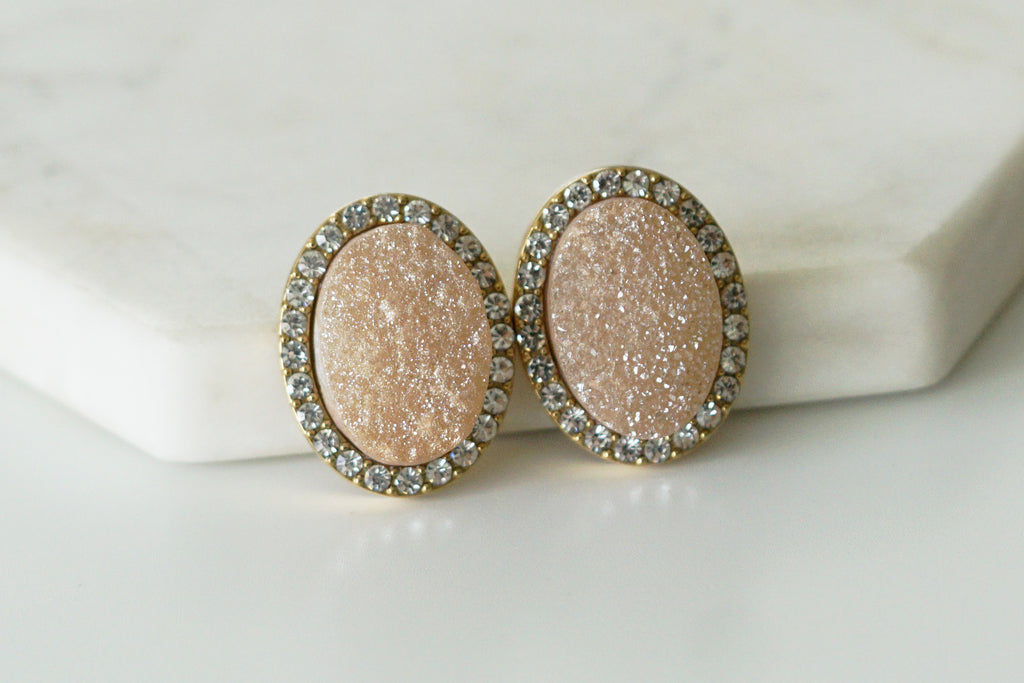 Enchantment Collection - Amber Stud Earrings