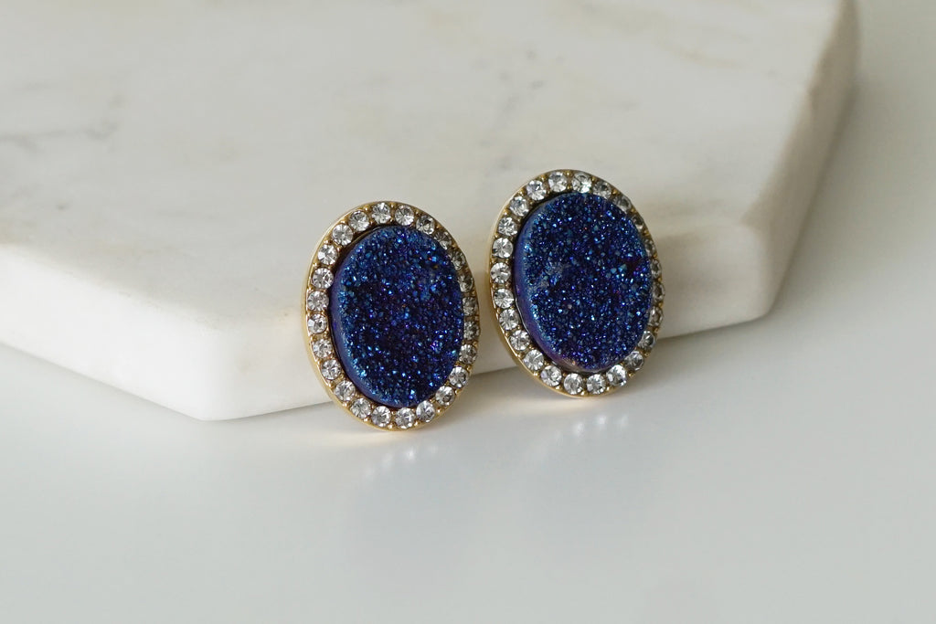 Enchantment Collection - Ondine Blue Stud Earrings