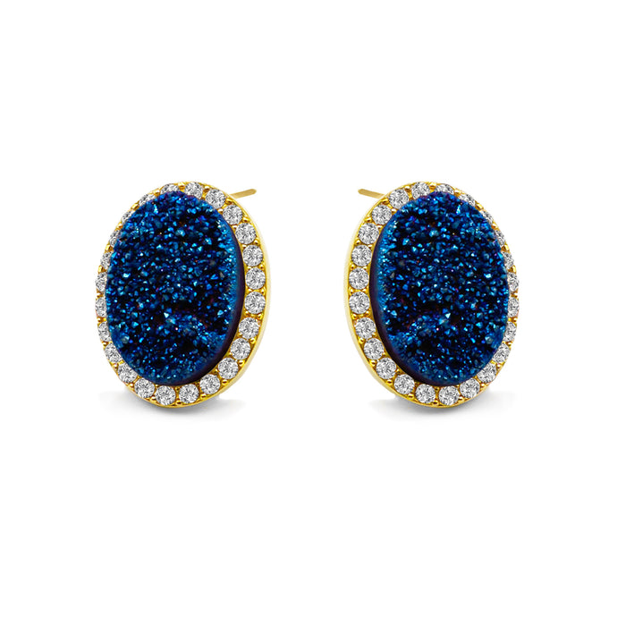 Enchantment Collection - Ondine Blue Stud Earrings