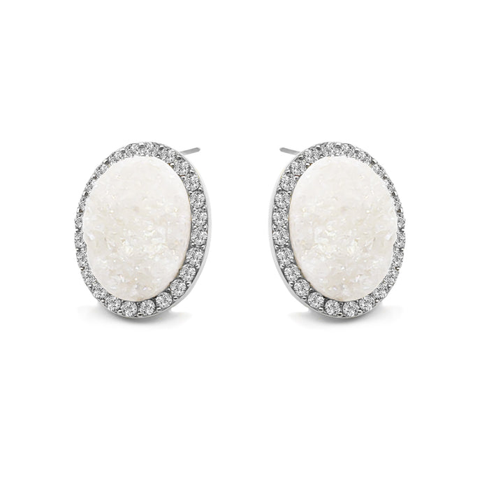 Enchantment Collection - Silver Pearl Stud Earrings (Ambassador)