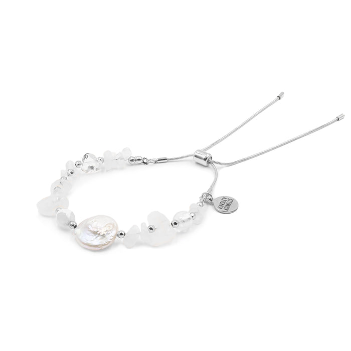 Epsi Collection - Silver Crystal Glass Bracelet (Wholesale)