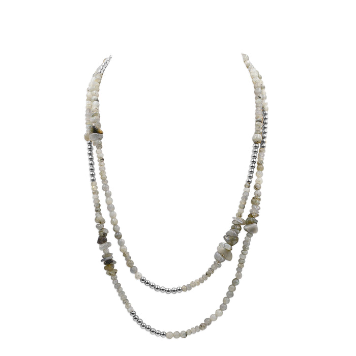 Epsi Collection - Silver Haze Wrap Necklace