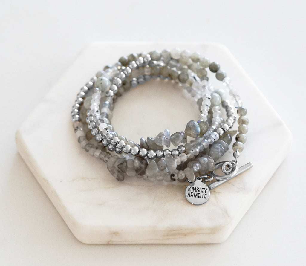Epsi Collection - Silver Haze Wrap Bracelet