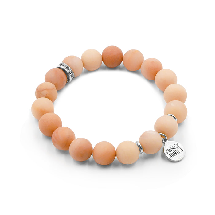 Eternity Collection - Silver Coral Bracelet