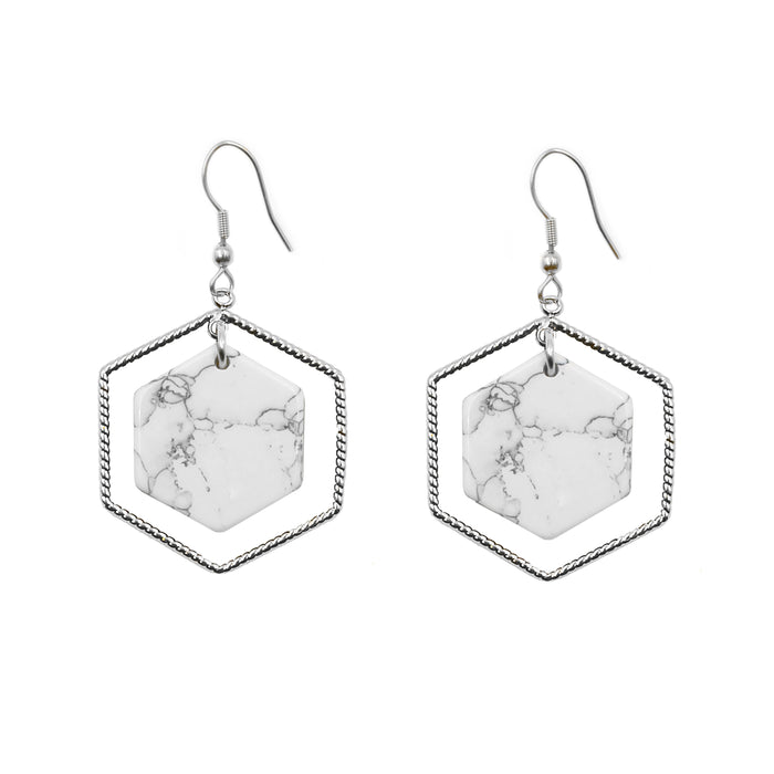 Eva Collection - Silver Pepper Earrings (Wholesale)