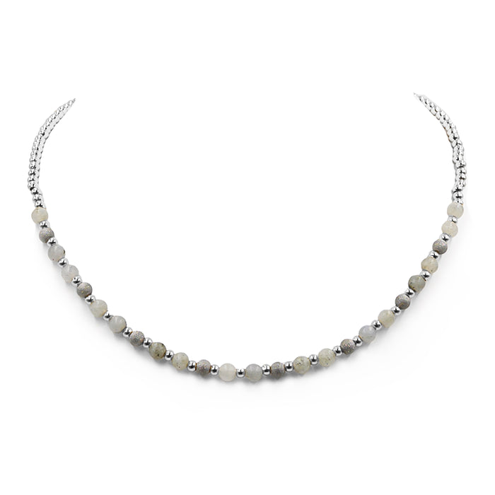 Farrah Collection - Silver Haze Necklace (Wholesale)