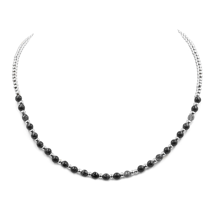 Farrah Collection - Silver Stella Necklace (Wholesale)