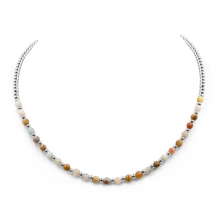 Farrah Collection - Silver Solar Necklace