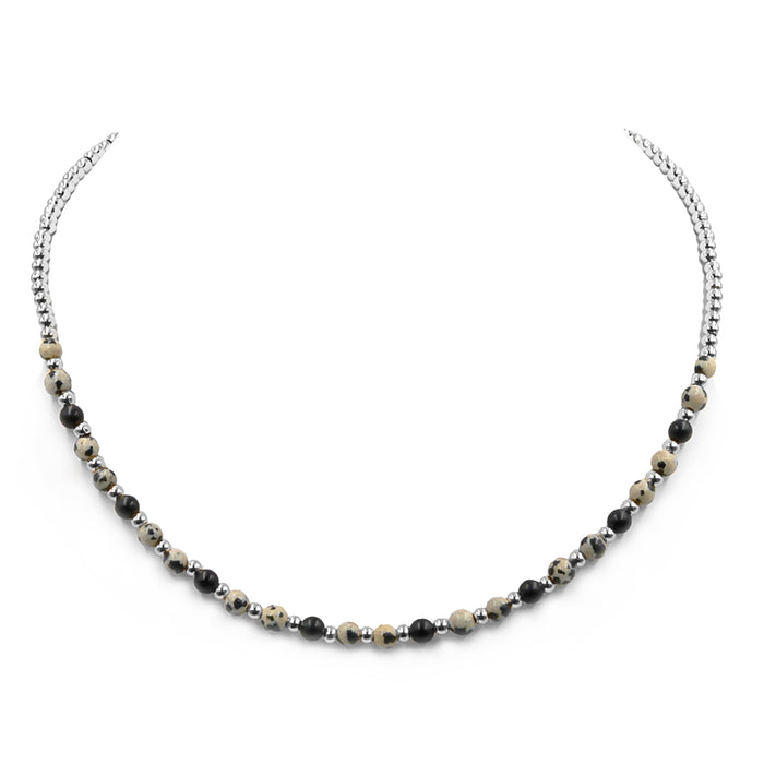 Farrah Collection - Silver Speckle Necklace (Wholesale)