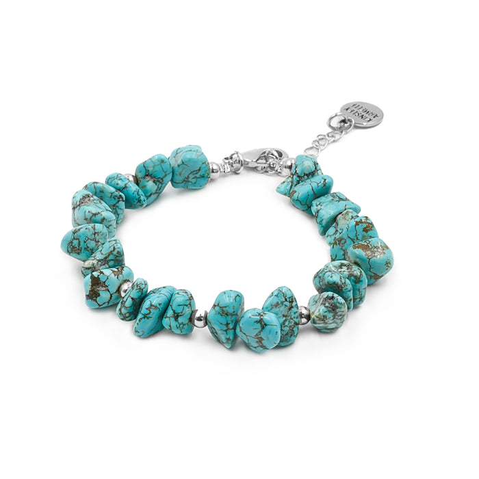 Farrah Collection - Silver Turquoise Bracelet (Wholesale)