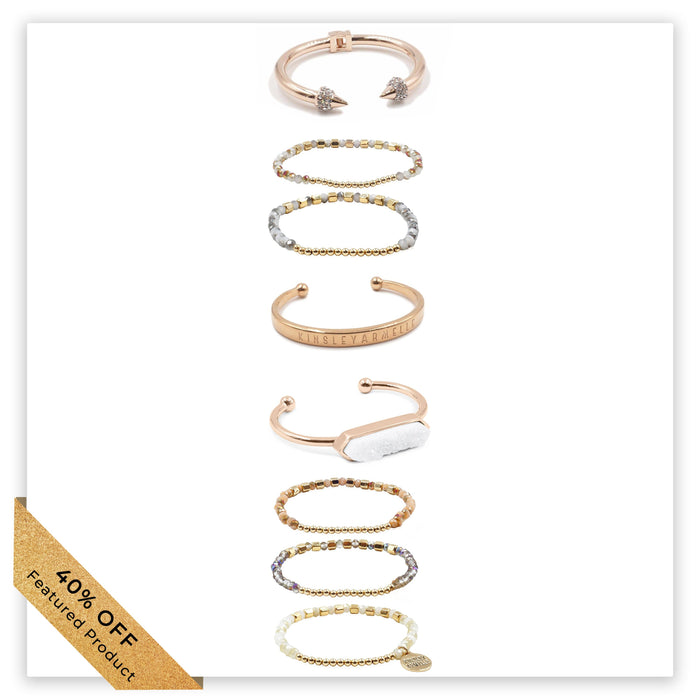 Rose Gold Milayna Bracelet Stack (Featured Product)