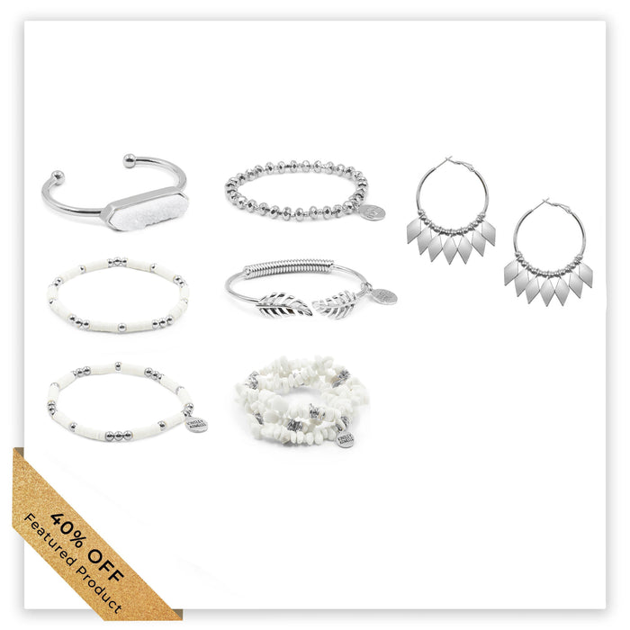 Silver Fallon Jewelry Set (Featured Product)