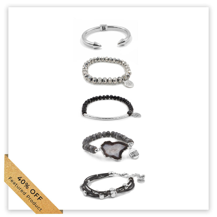 Silver Korbin Bracelet Stack (Featured Product)