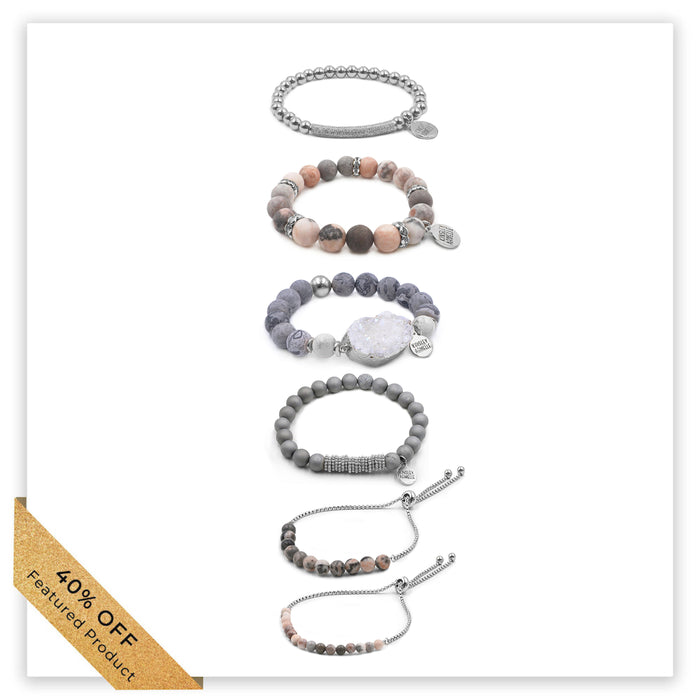 Silver Meena Bracelet Stack (Featured Product)