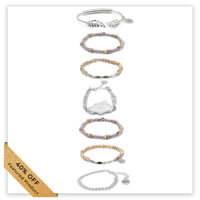 Silver Nailah Bracelet Stack (Featured Product)