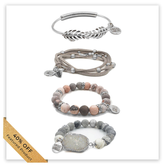 Silver Priscilla Bracelet Stack (Featured Product)
