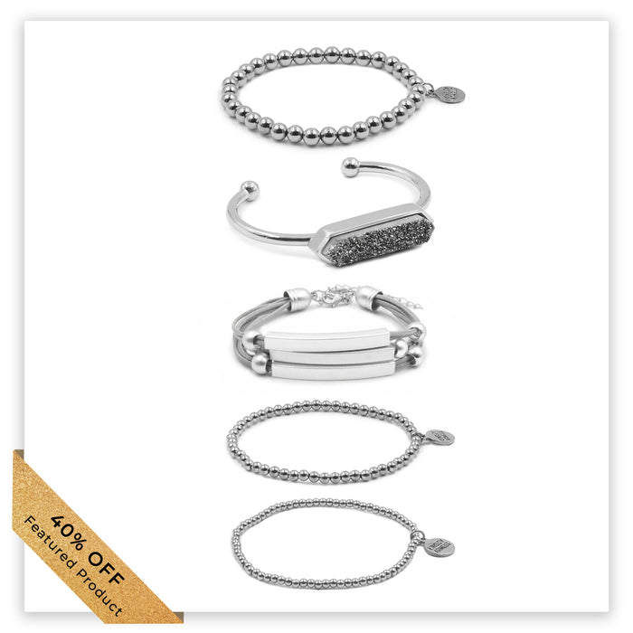 Silverstone Bracelet Stack (Featured Product)