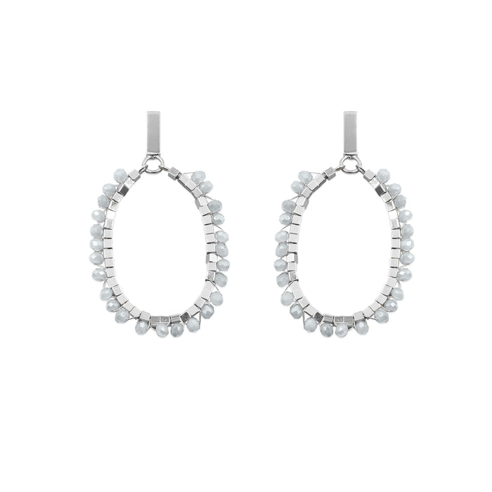 Glam Collection - Silver Luster Earrings