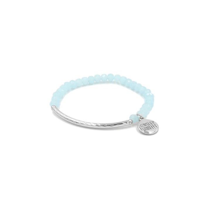 Glory Collection - Silver Baby Blue Bracelet (Wholesale)