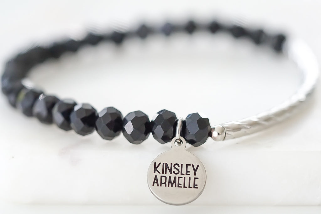 Glory Collection - Silver Coal Bracelet