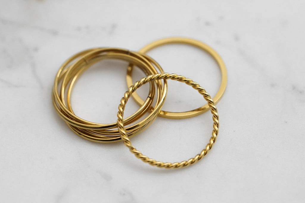 Goddess Collection - Gold Ring Set