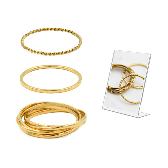 Goddess Collection - Gold Ring Set (Wholesale)