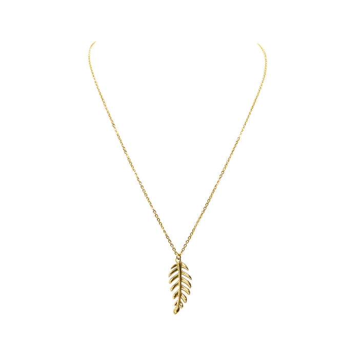 Goddess Collection - Laurel Leaf Drop Necklace