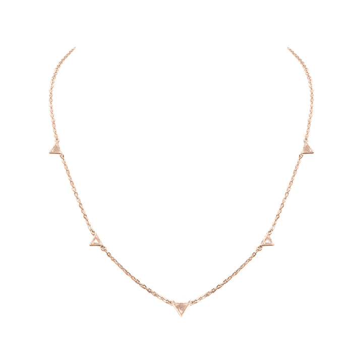 Goddess Collection - Rose Gold Tron Necklace (Wholesale)