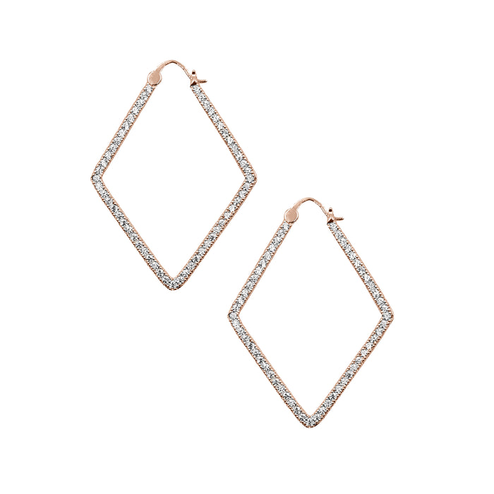 Goddess Collection - Rose Gold Bling Maddox Earrings (Wholesale)