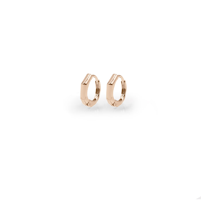 Goddess Collection - Rose Gold Omega Earrings