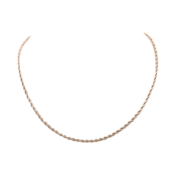 Goddess Collection - Rose Gold Ravel Necklace 1.5 MM (Wholesale)