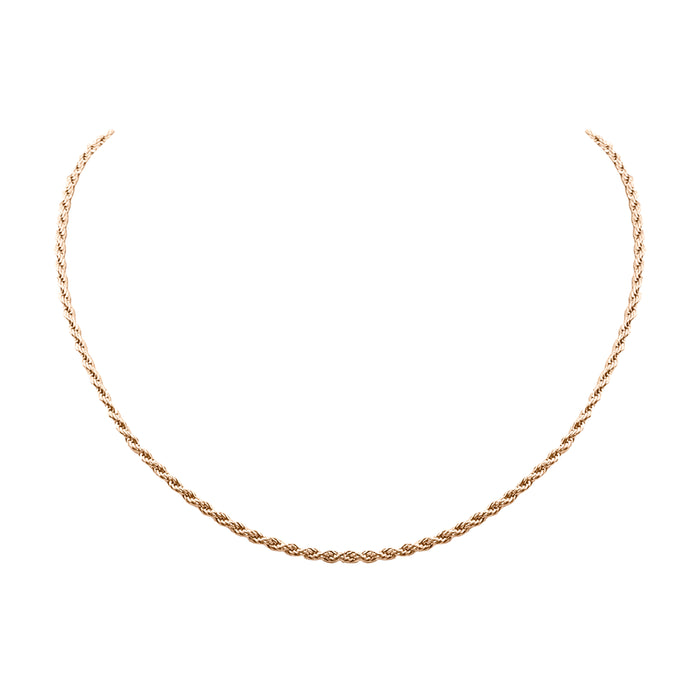 Goddess Collection - Rose Gold Ravel Necklace 2.5 MM